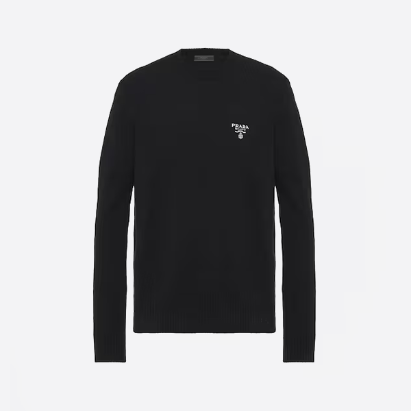 プラダ クルーネック セーター ブラック