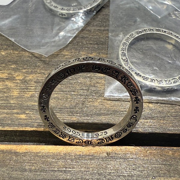 クロームハーツ 3mm ゴッド・オブ・ギャンブラーズ リング