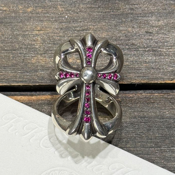 クロームハーツ プリンスレッドダイヤモンドインフィニティリング