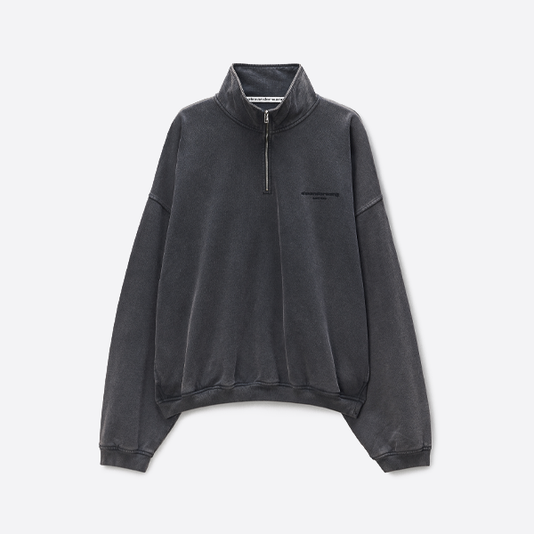 アレキサンダーワンの色あせたウォッシュ加工スウェットシャツ