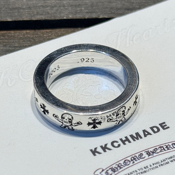 クロームハーツ 6mm フォティ スカルリング