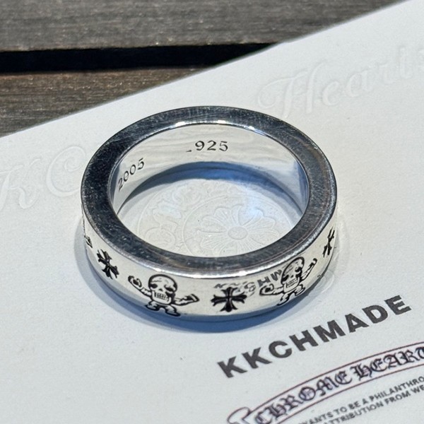 クロームハーツ 6mm フォティ スカルリング