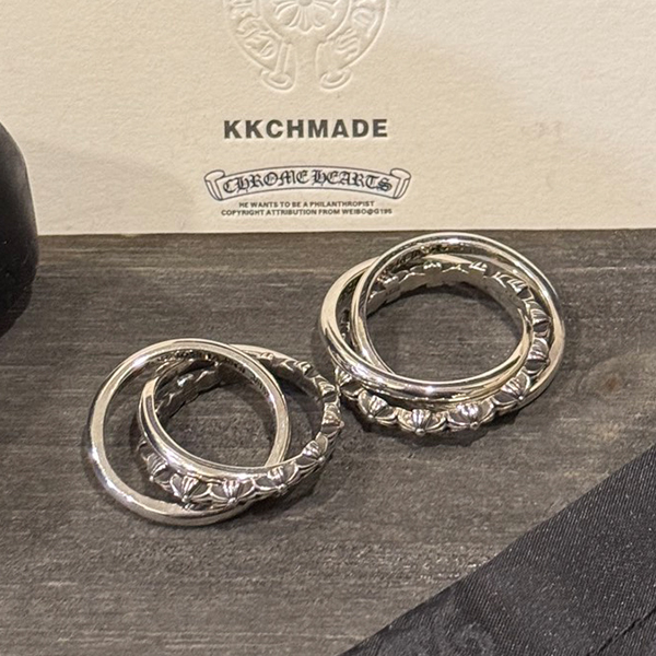 クロームハーツ タイニーE 3リングリング