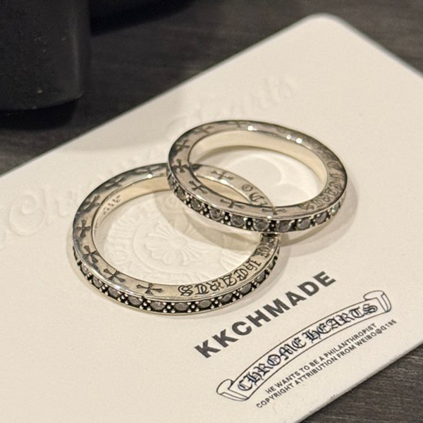 クロームハーツ 3mmフルダイヤモンドフォーエバーリング
