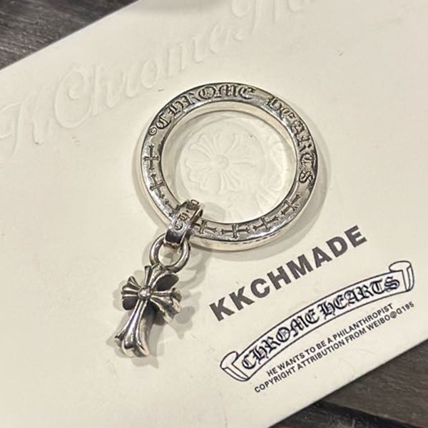 クロームハーツ 3mmクロスペンダントリング