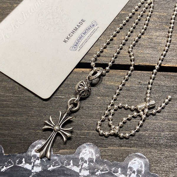 クロームハーツ シングルボールクロスチェーンセット