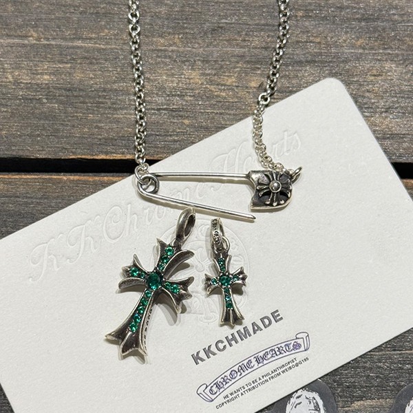 クロームハーツ 925シルバーモアッサナイトダブルテン