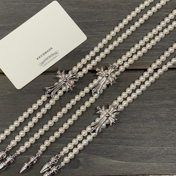 クロームハーツ Miki x CH Centuryコラボパールセーターネックレス