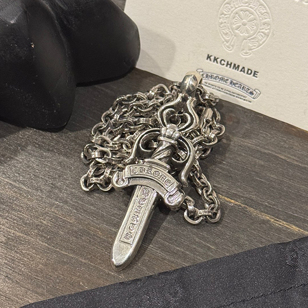 クロームハーツ 重工業刀+ppレターチェーン