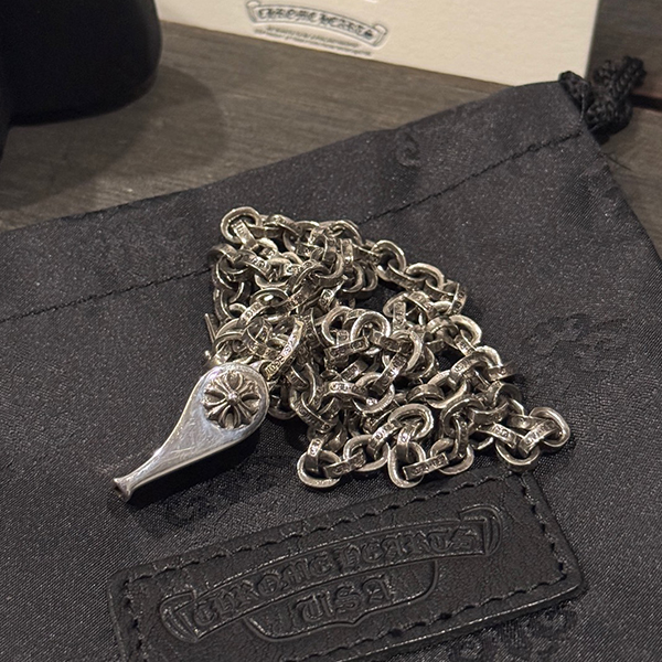 クロームハーツ クロスフラワーホイッスル+ppレターチェーン