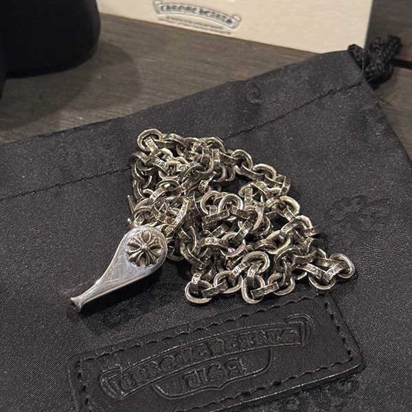 クロームハーツ クロスフラワーホイッスル+ppレターチェーン