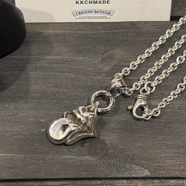 クロームハーツ ローリングストーン タンペンダント + ロブスターチェーン