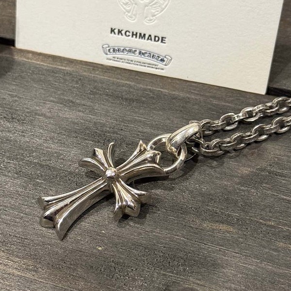 クロームハーツ ウォータードロップクロス+PPレターチェーン