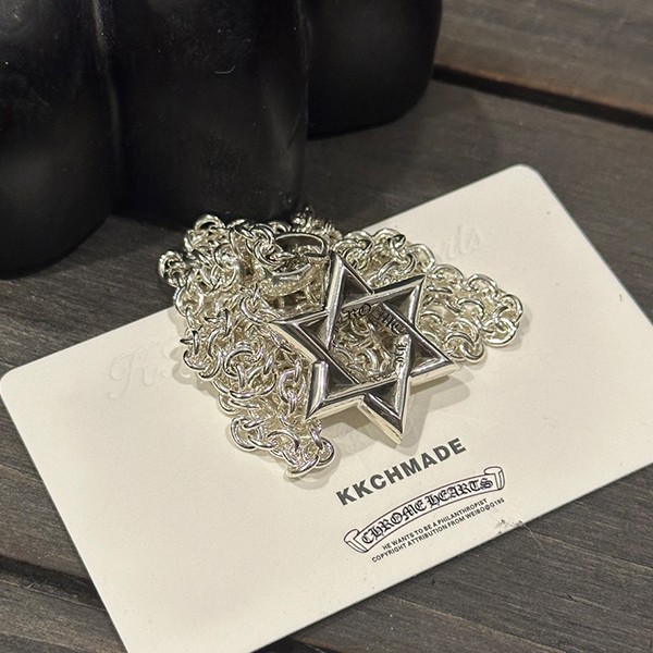 クロームハーツ ミディアムヘキサグラム+ロブスターチェーン