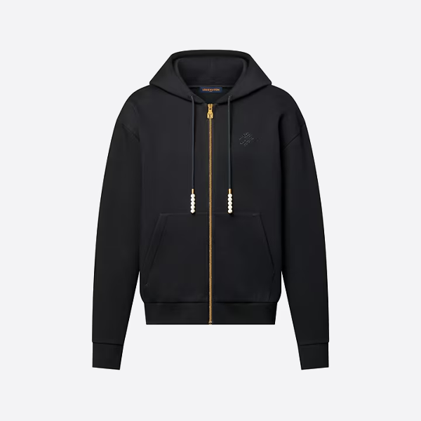 ルイ・ヴィトン パールペンダント フーデッドジャケット（ブラック）