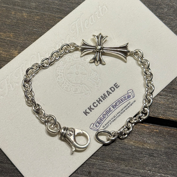 クロームハーツ クロスシェイプ ロブスターバックル ブレスレット