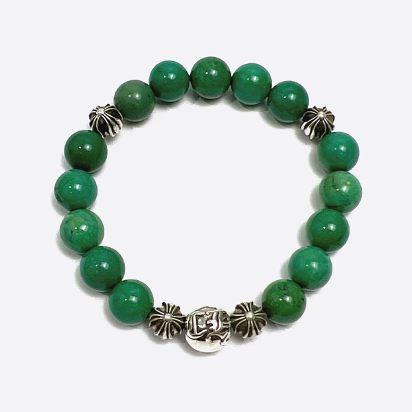 クロームハーツ ターコイズ ファイブ シルバービーズ