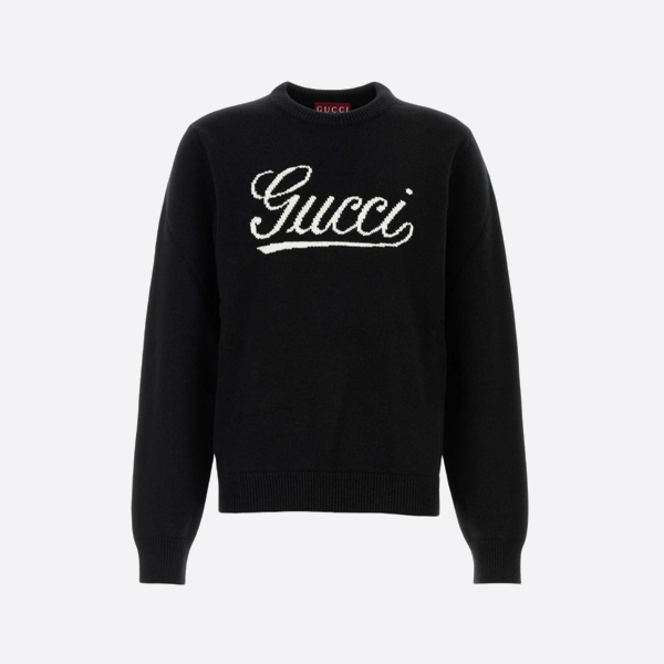 グッチロゴクルーネックセーター