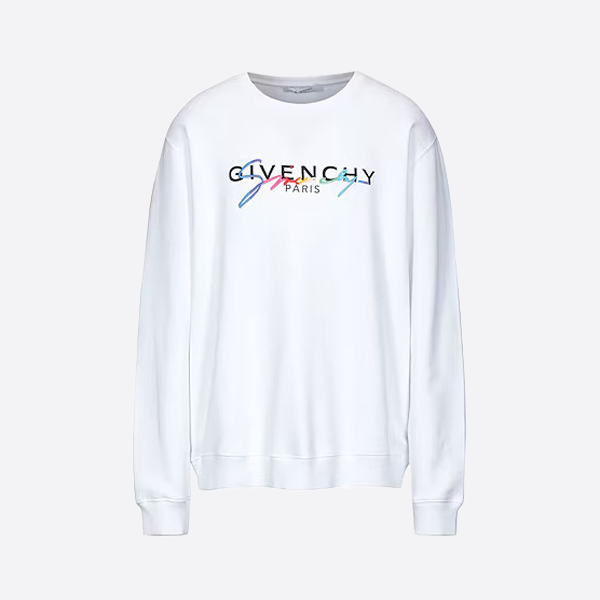 ジバンシィ クラシック レインボー エンブロイダリー クルーネックスウェットシャツ