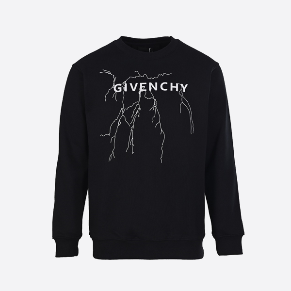 ジバンシィ クラシック ライトニング リフレクティブ エンボス クルーネック スウェットシャツ