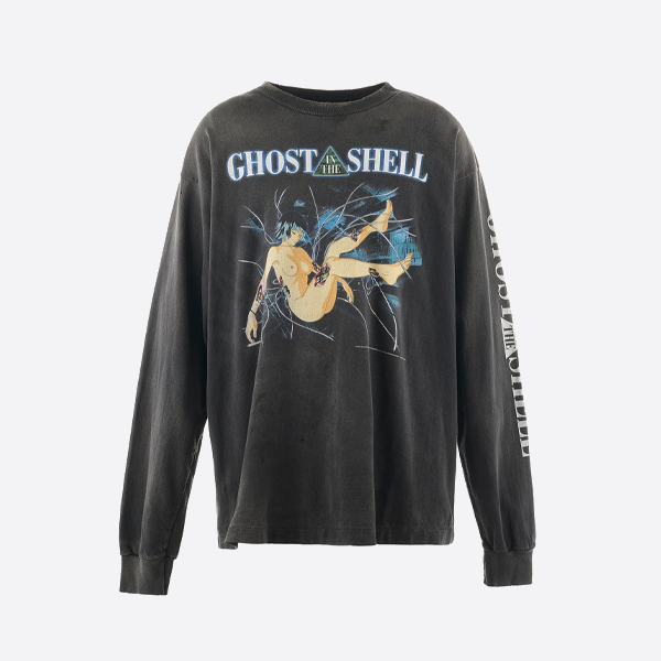 SAINT Mxxxxxx スリーピング・モトコ プリント ロングスリーブTシャツ