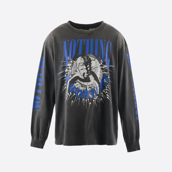 SAINT Mxxxxxx ベビータッドポールプリント クルーネック スウェットシャツ