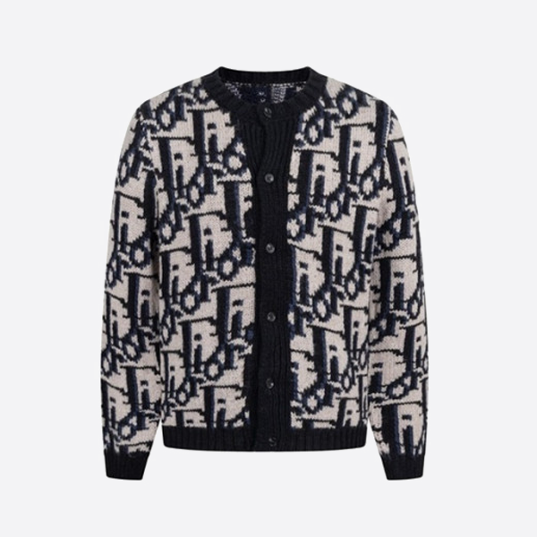 ディオールのオールオーバープリントモヘアカーディガン