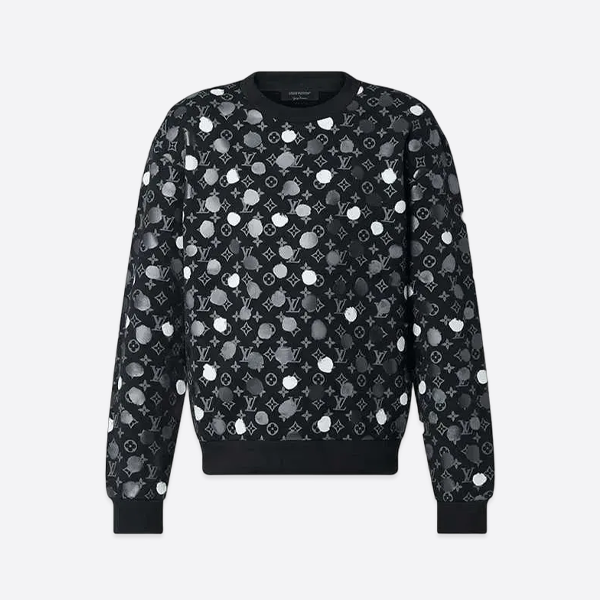 ルイ・ヴィトン 草間彌生 手描き ポルカ​​ドット クルーネック スウェットシャツ