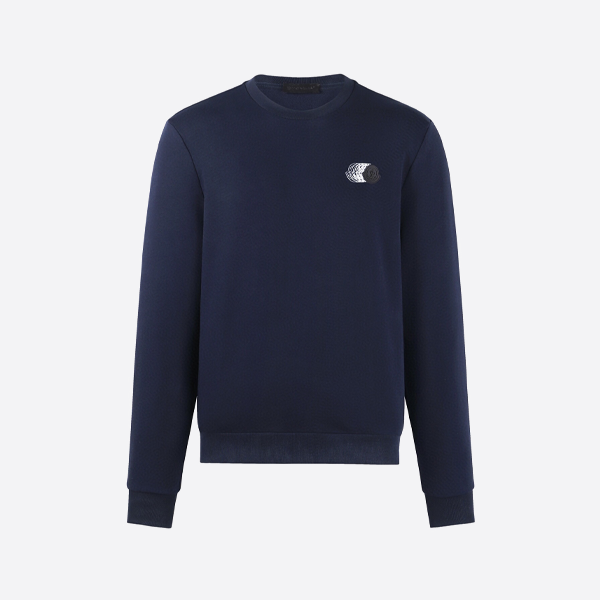 モンクレール ダブルイメージ レザー スウェットシャツ