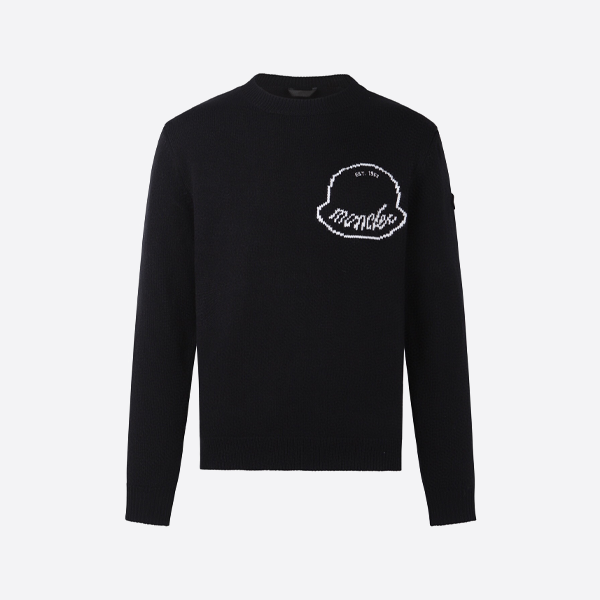 モンクレール ロゴ ジャカード ニット セーター