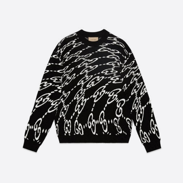 グッチのツイストオールオーバーダブルGジャカードセーター