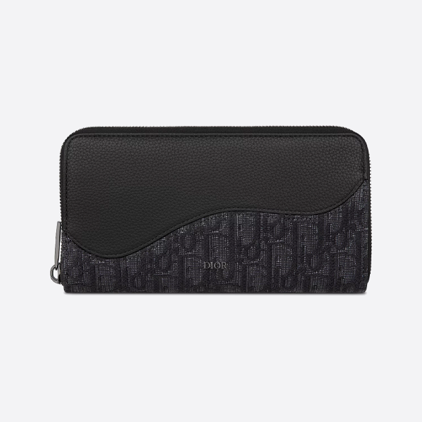 ディオール ロング キャンバス＆レザー ジッパーバッグ 2ADBC315YKS_H03E