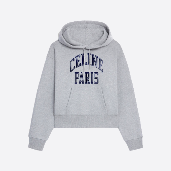 セリーヌのフロック刺繍入りフード付きスウェットシャツ