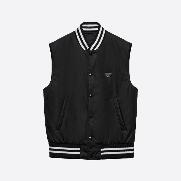 プラダ トライアングルロゴ コットンベスト