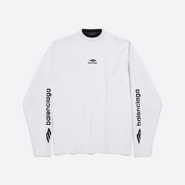 バレンシアガ スキー ウール ニット セーター、ホワイト