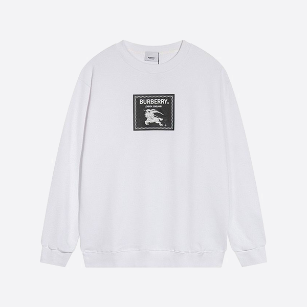 バーバリー ホース パッチワーク クルーネックスウェットシャツ