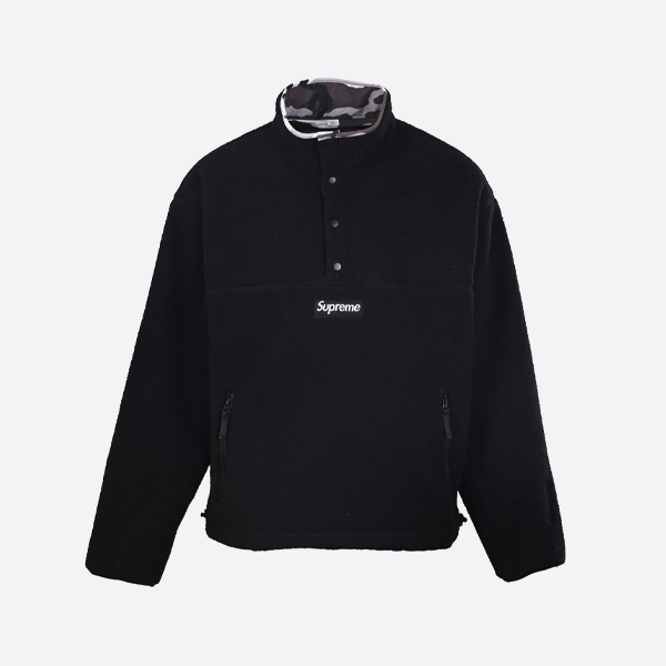 シュプリーム × POLARTEC® リバーシブルラムフリースハーフジッププルオーバージャケット