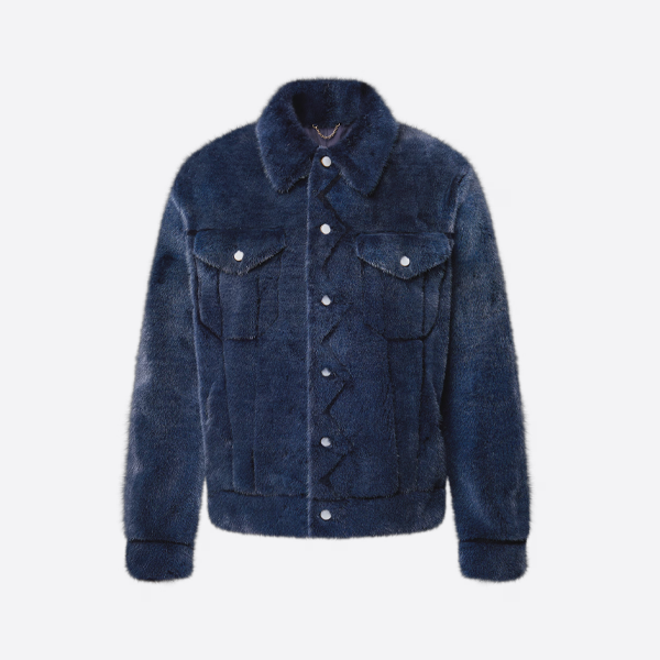 ルイ・ヴィトンのミンクファーコート（ゴールドラベル付き）