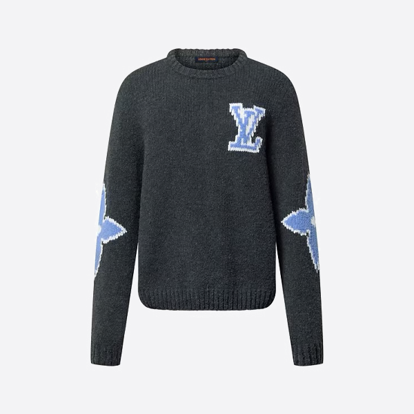 ルイ・ヴィトン クローバーロゴ クルーネックセーター