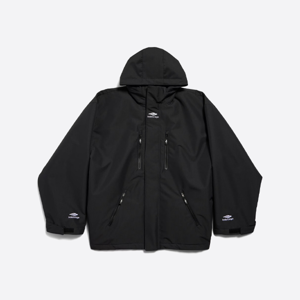 バレンシアガ ロゴ刺繍 スキー キルティング ジャケット