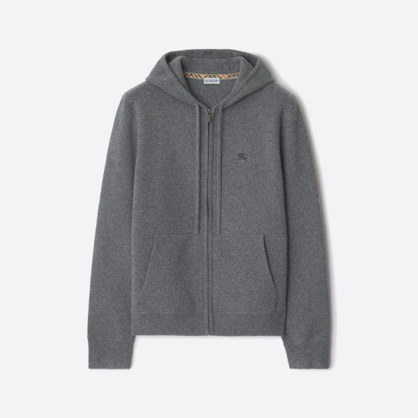 バーバリー ホースエンブロイダリー ジッパーニット フードジャケット