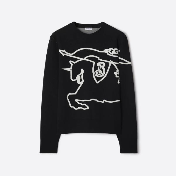 バーバリー ナイトホース ジャカード クルーネック セーター