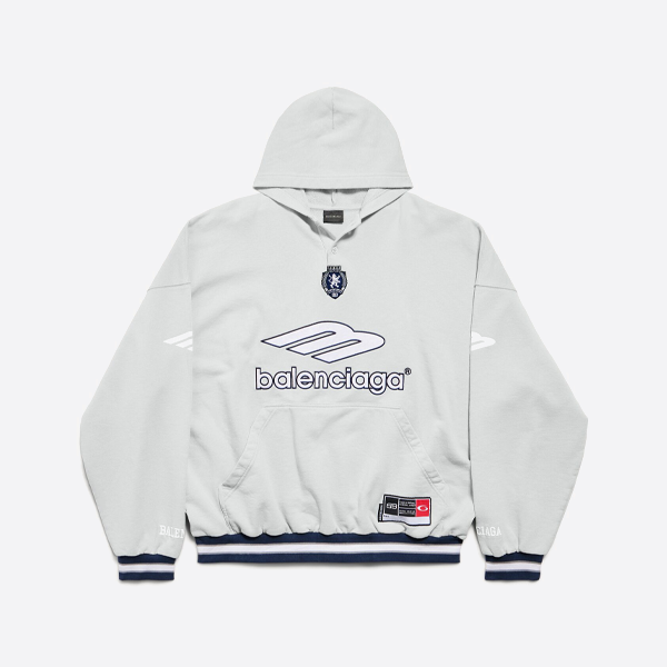 バレンシアガ 3B フットボールシリーズ パーカー、グレー