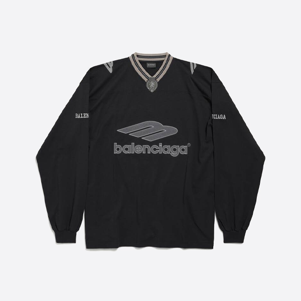 バレンシアガ 3B フットボールシリーズ スポーツTシャツ（ブラック）