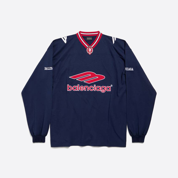 バレンシアガ 3B フットボールシリーズ スポーツTシャツ（ブルー）