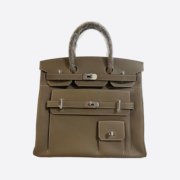 エルメス トラベルバッグ 40cm エレファント グレー