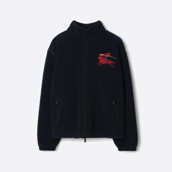 バーバリーのラムウールスタンドカラーコート