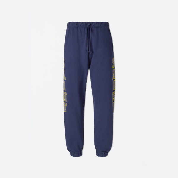 セント・ミカエル反射エンジェルメダルプリントパンツ