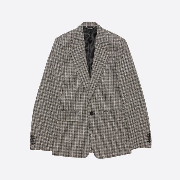 ACNE STUDIOS チェック柄ウールスーツジャケット