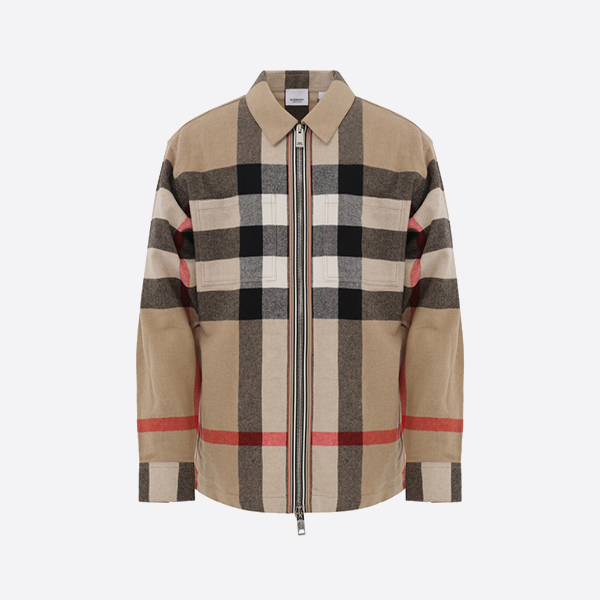 バーバリーのチェックシャツジャケット